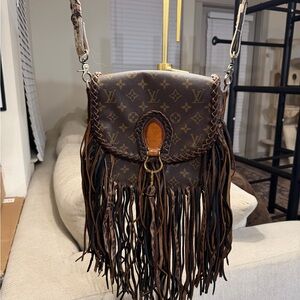 Louis Vuitton Monogram Brown Crossbody with Fringe